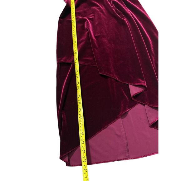 Kobi Halperin Red Wine sleeveless v-neck velvet dress Size 0 - Picture 13 of 13